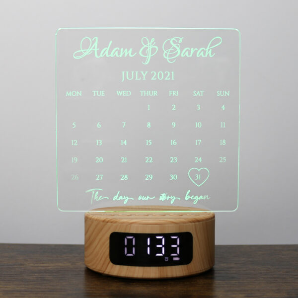Calender Wedding Lamp - Image 4