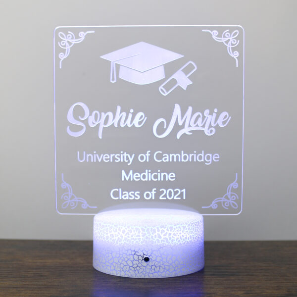 Graduation Lamp Square